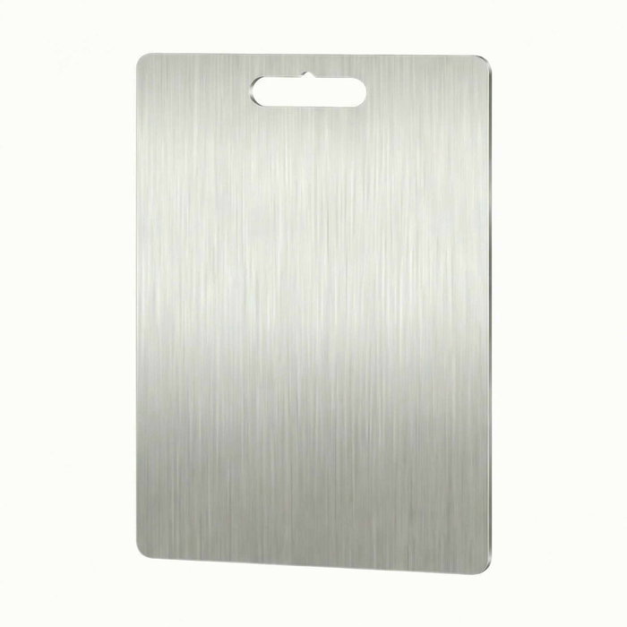 Hermia Tabla de Cortar de Acero Inoxidable SUS304 Plateada